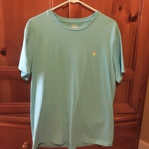Aqua polo T-shirt